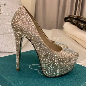 Betsey Johnson Champagne Heels